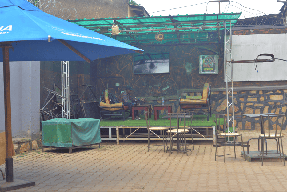 Sports lounge and bar at Bredo Hotel showing live football matches